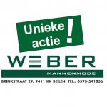 Weber Mannenmode unieke actie